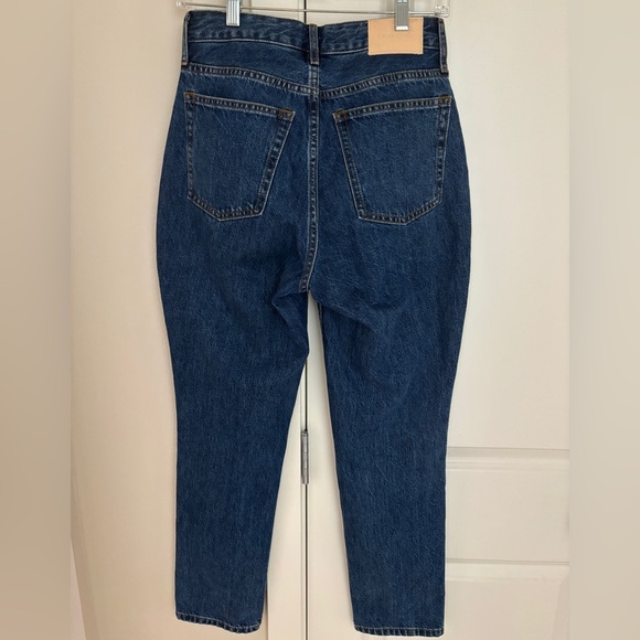 Everlane Curvy '90s Cheeky Straight Jean in Deep Atlantic Blue Organic Cotton 26 - Picture 6 of 11